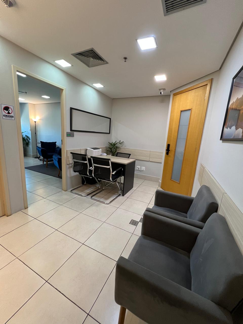 Sala de espera da clínica